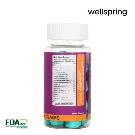 WELLSPRING Biotin With Vitamin A & E Gummies 30s.